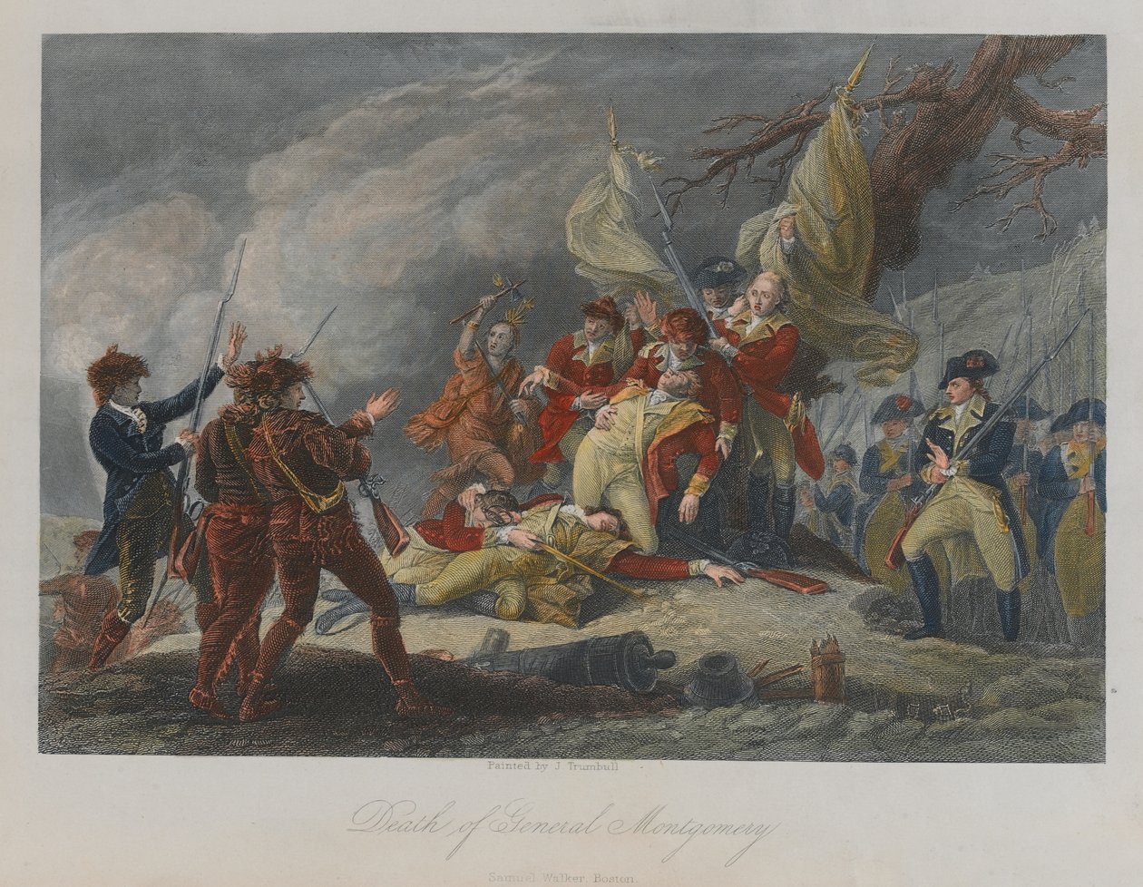 Smrt generála Montgomeryho, 1775 od John Trumbull