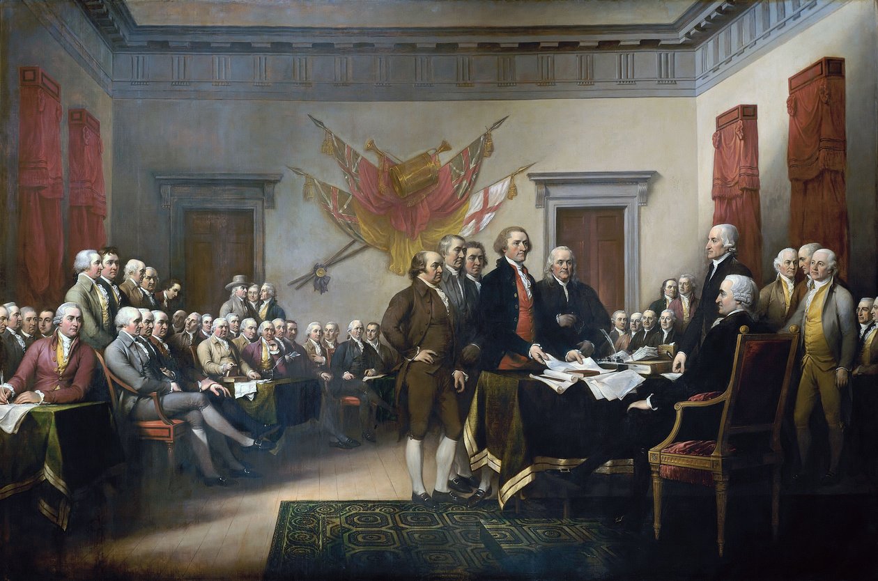 Prohlášení nezávislosti od John Trumbull