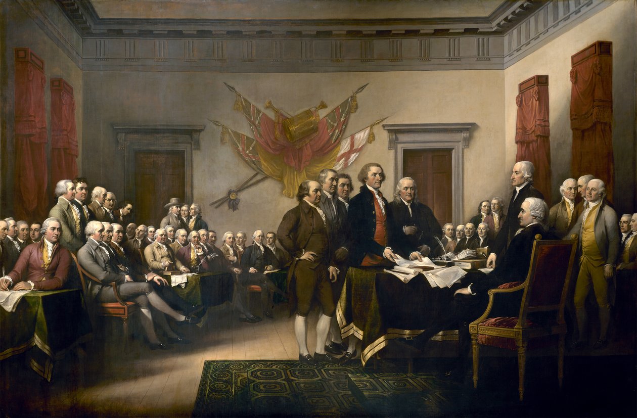 Prohlášení nezávislosti od John Trumbull