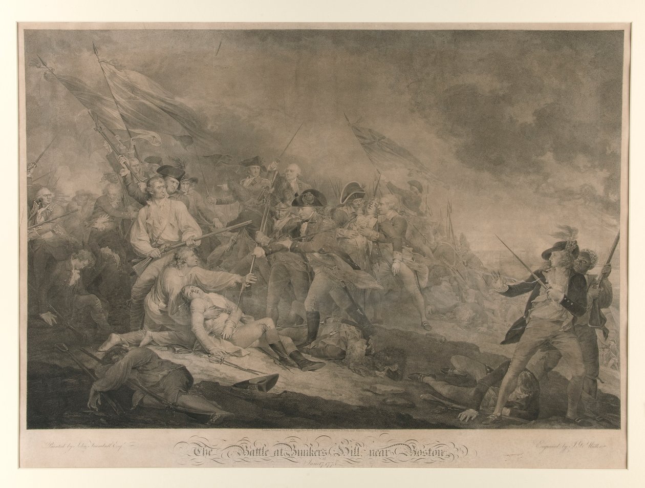 Bitva u Bunkru od John Trumbull