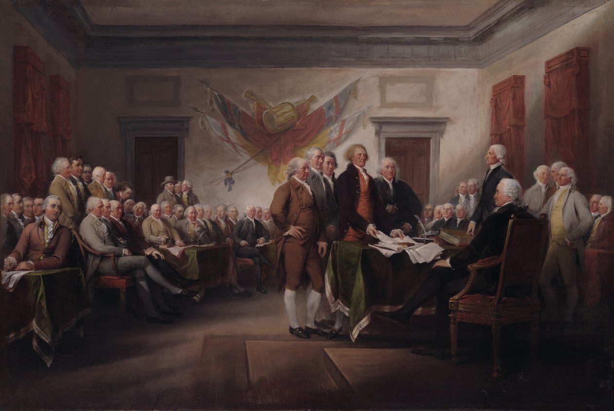 Deklarace nezávislosti, 4. července 1776. od John Trumbull