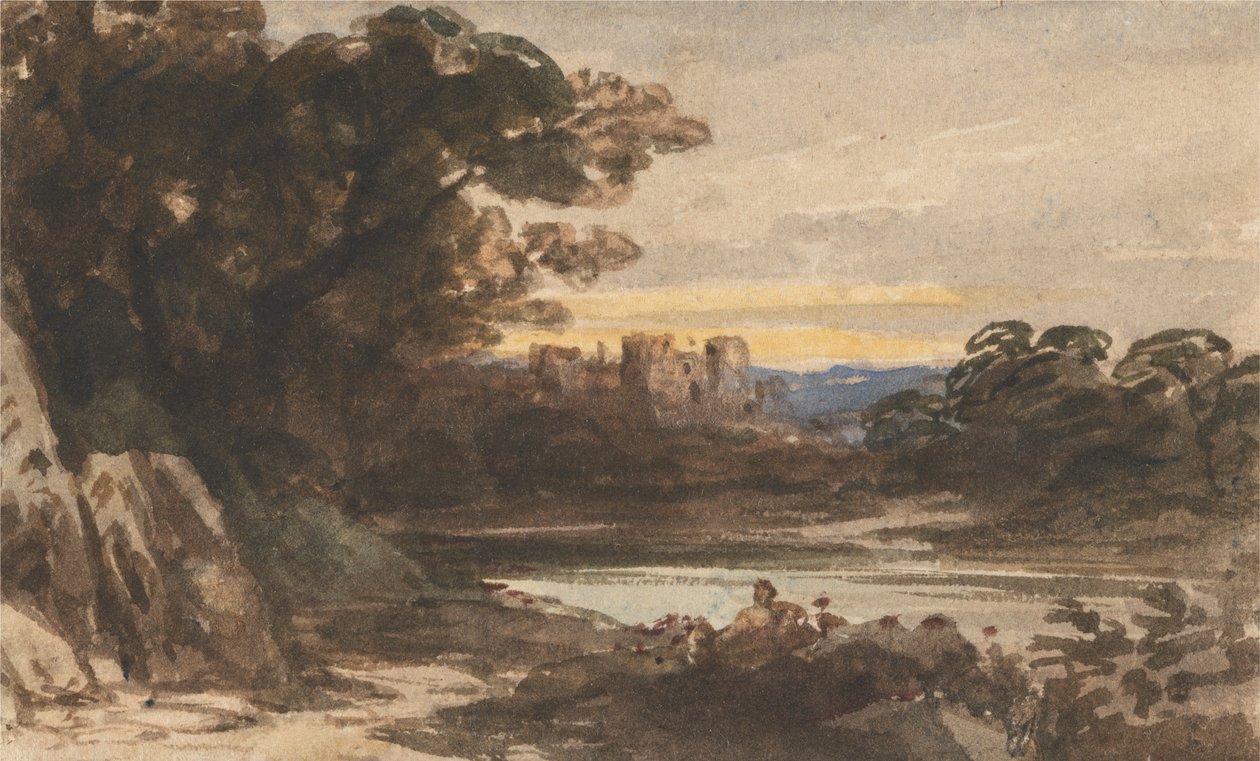 Hrad Barnard, hrabství Durham od John Varley