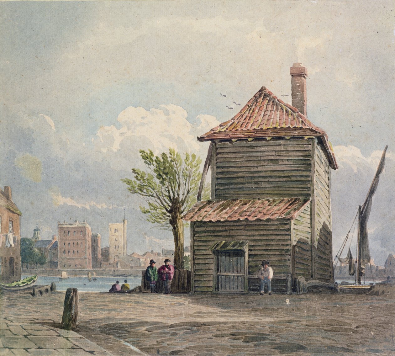 The Horse Ferry, Millbank od John Varley