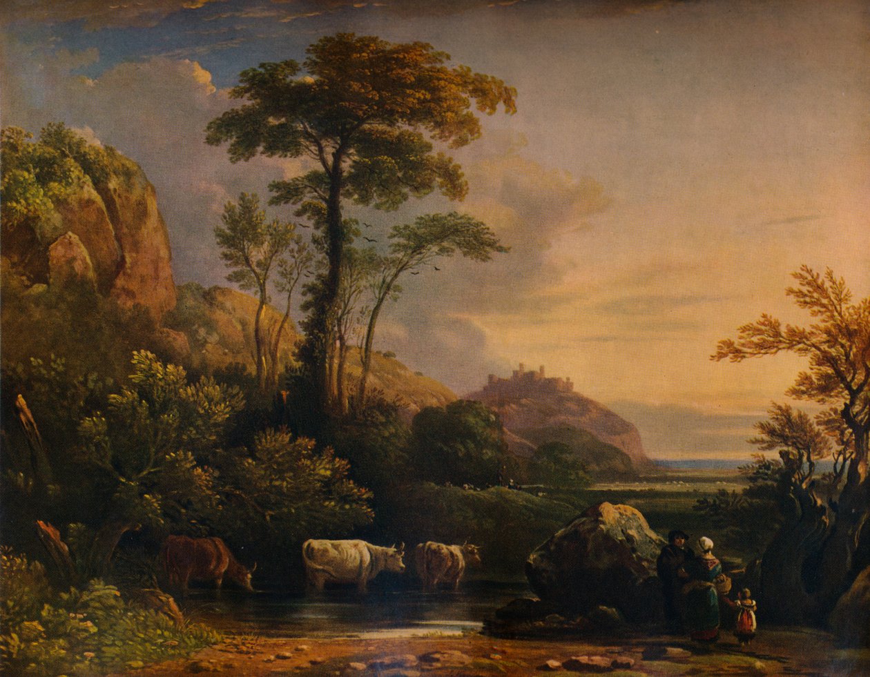 Hrad Harlech, 1832, 1938 od John Varley I
