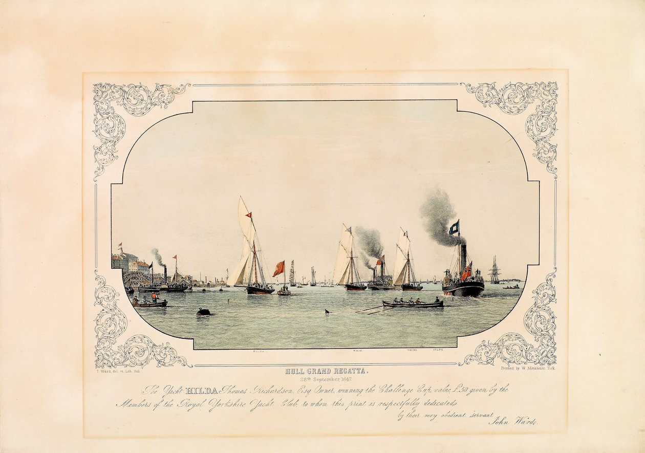 Velká regata v Hullu od John Ward
