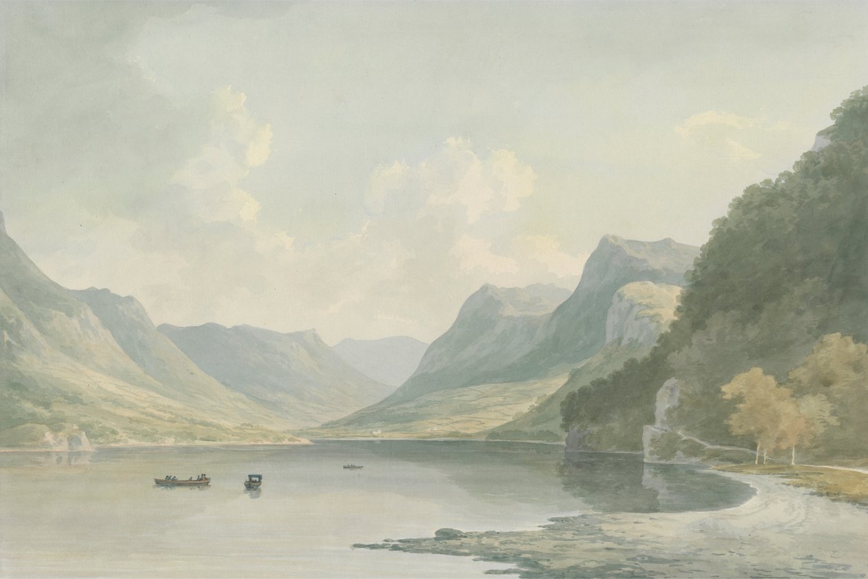 Ullswater, při pohledu na Patterdale od John Warwick Smith