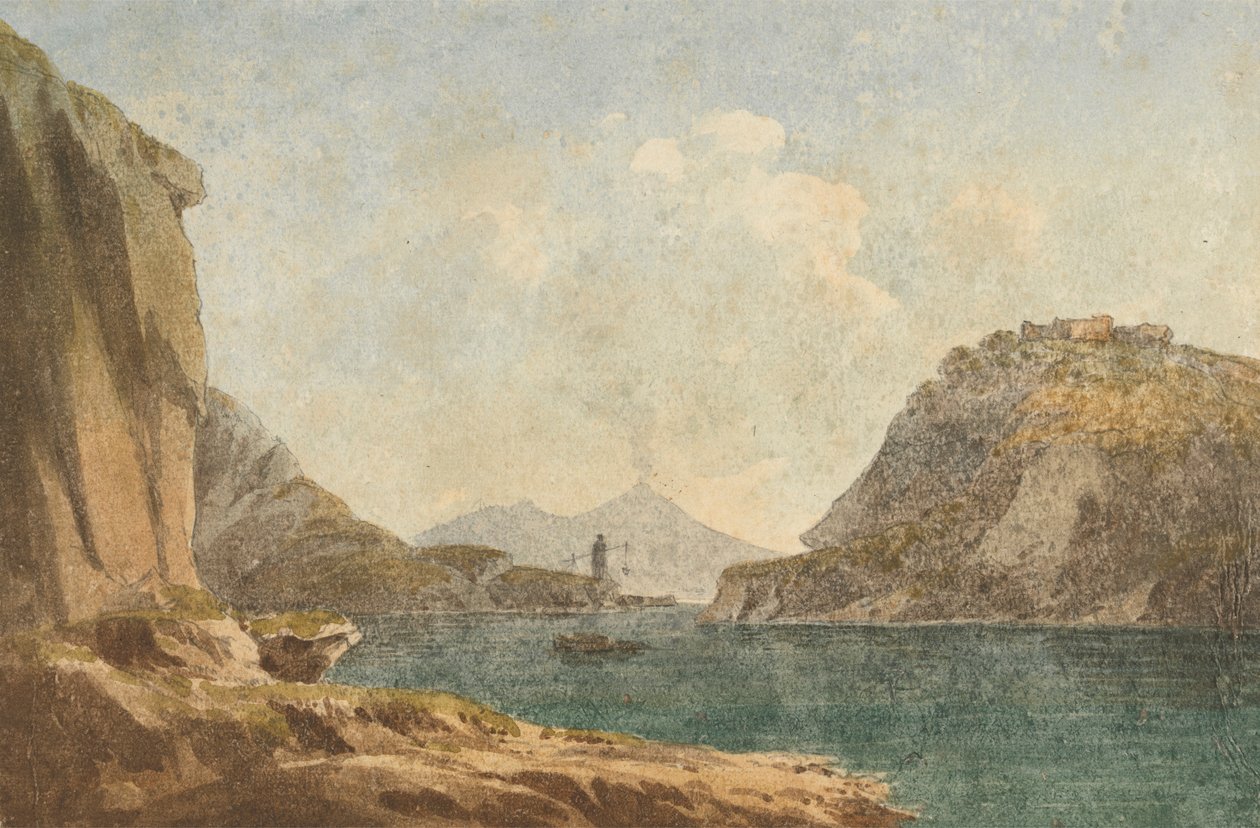 Pohled na Vesuv od John Warwick Smith