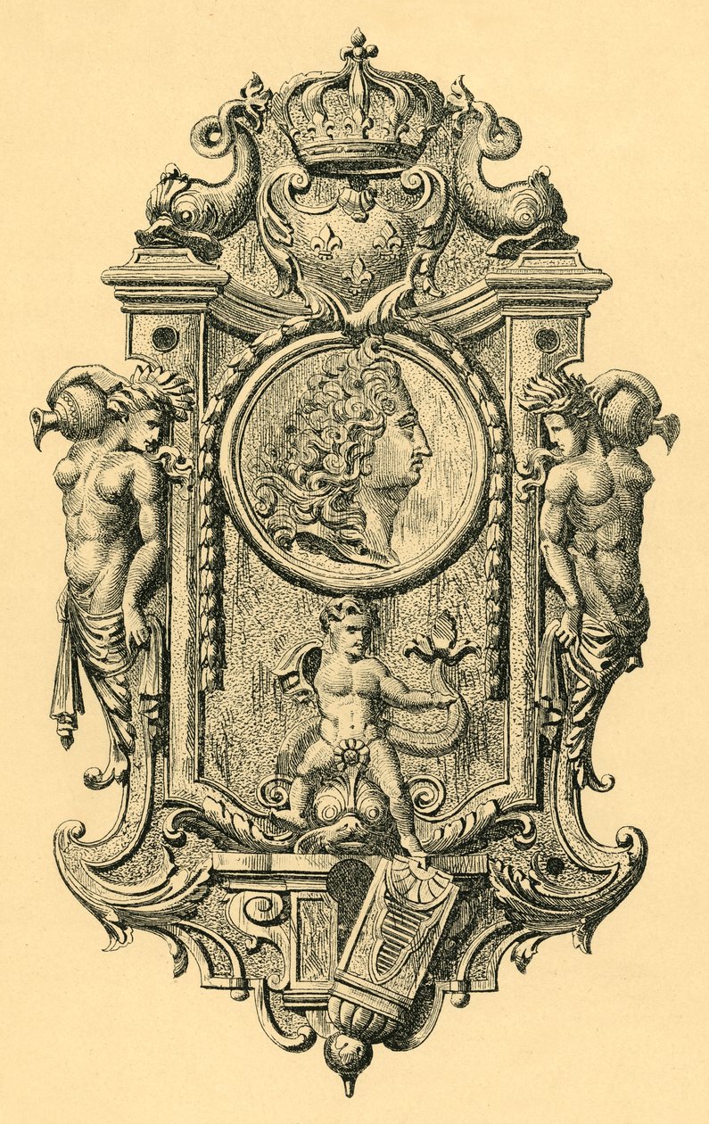 Ocelová klíčová deska, počátek 18. století, 1881. od John Watkins