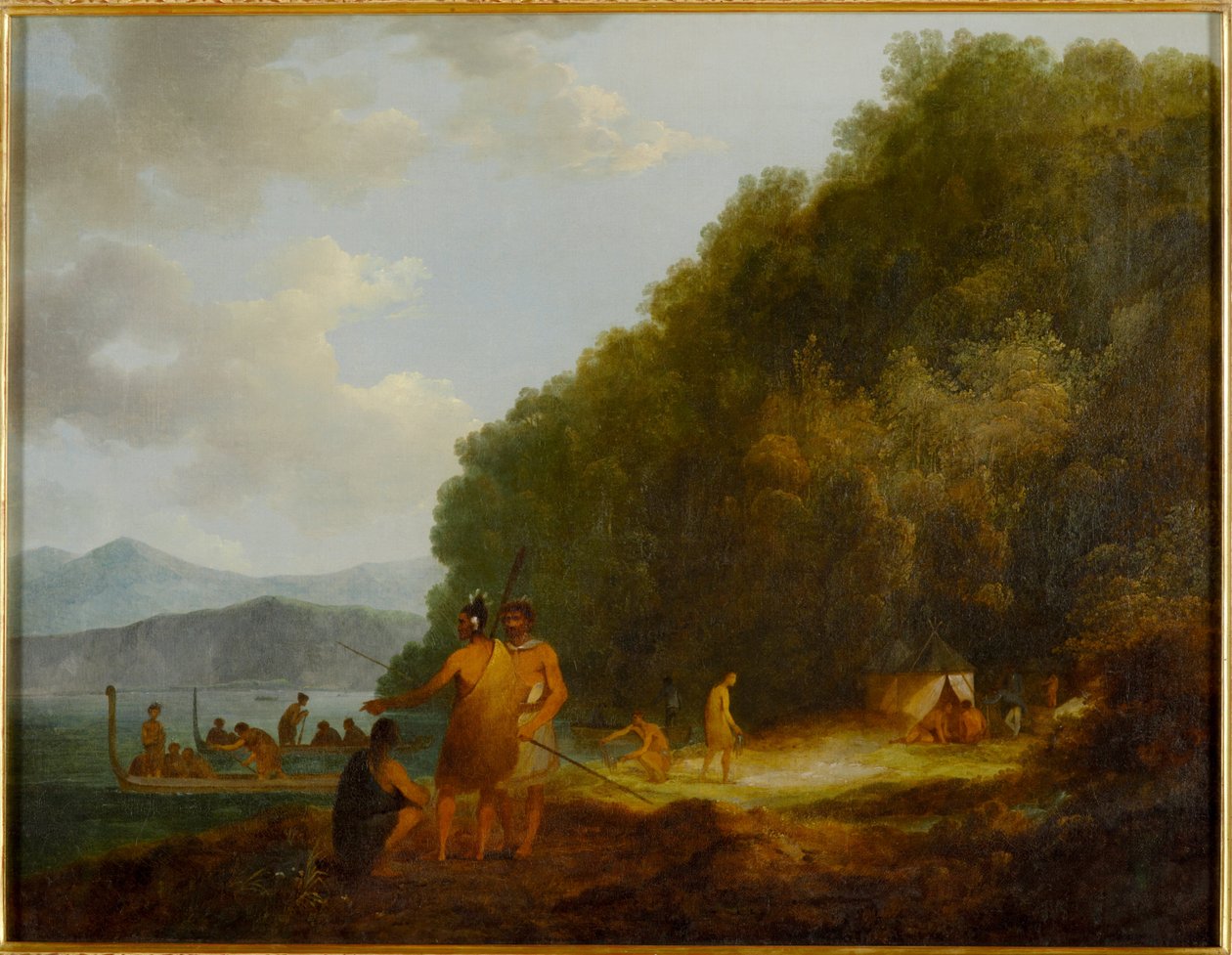 Zátoka Ship Cove, Queen Charlotte Sound od John Webber