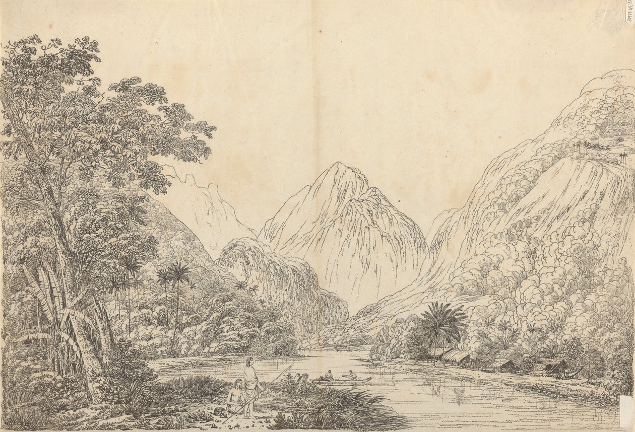 Pohled v Oheitepeha Bay, Otaheite od John Webber