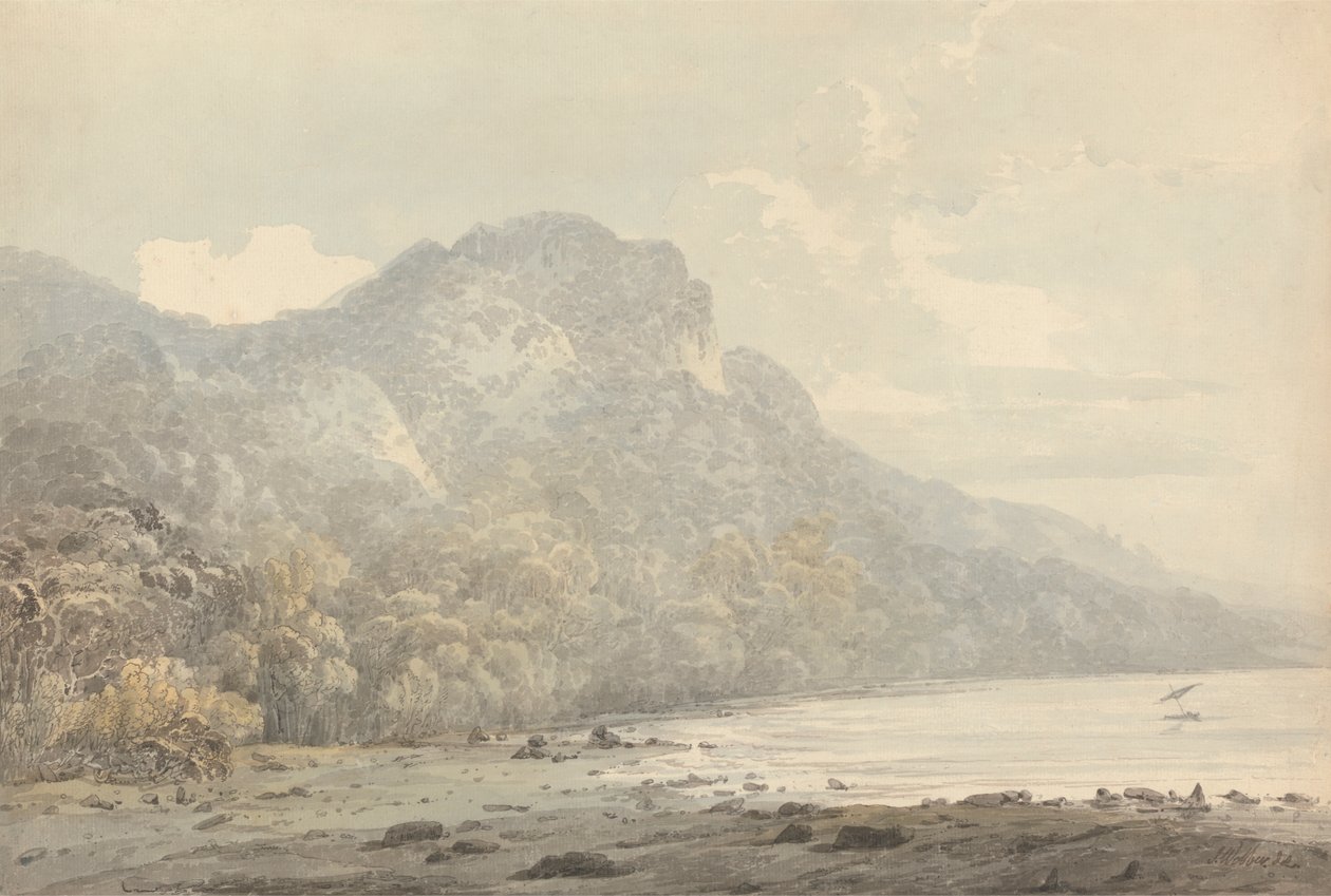 Pohled na Cracatoa (sic), Čínské moře od John Webber