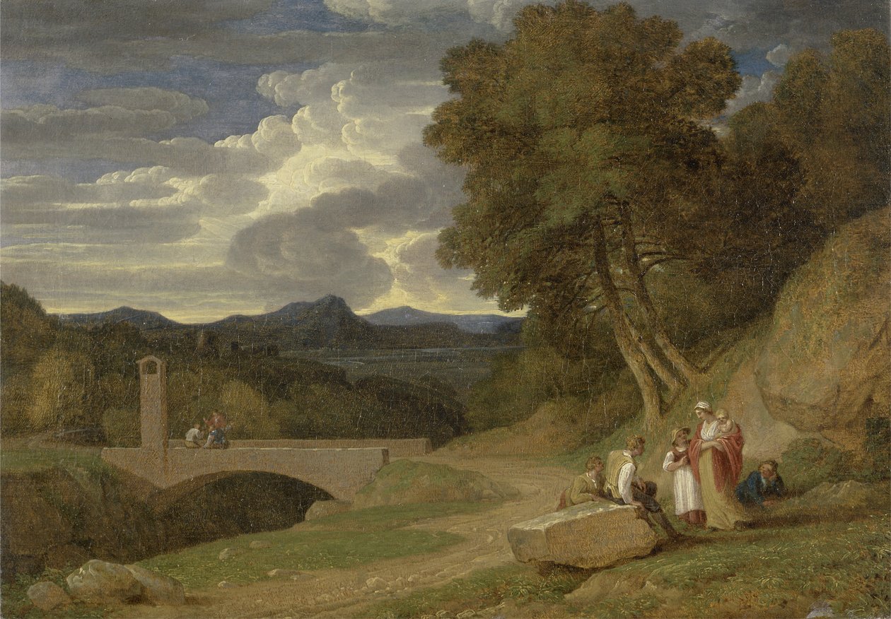 Italská krajina (olej na plátně) od John White Abbott