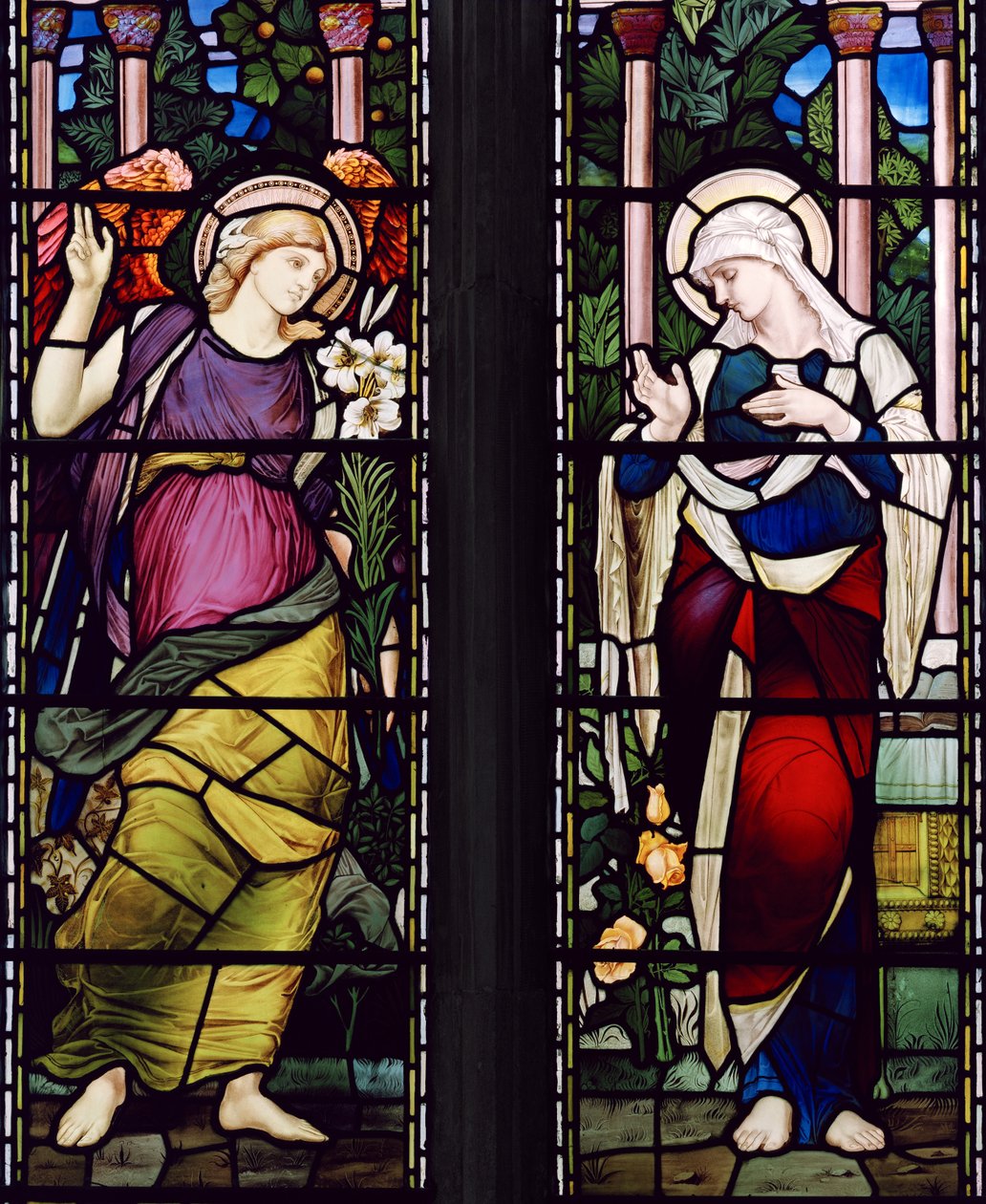 The Annunciation, c.1885 (vitráže) od John William Brown