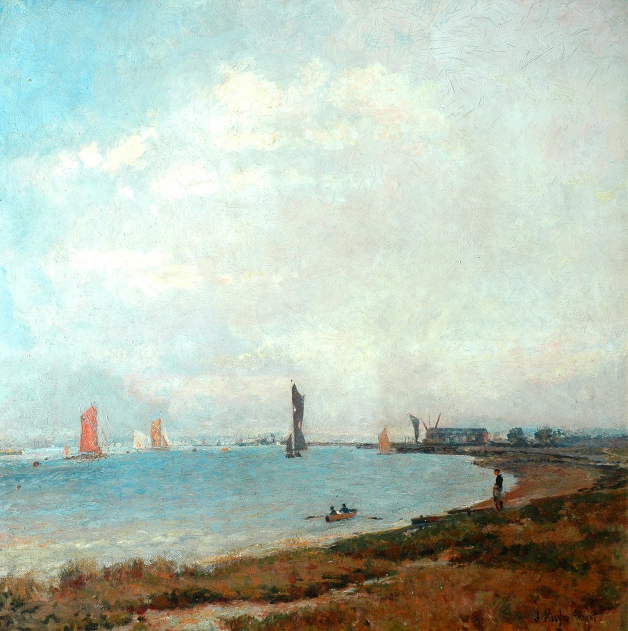 Poole Harbour, kolem 1900-08 od John William Buxton Knight