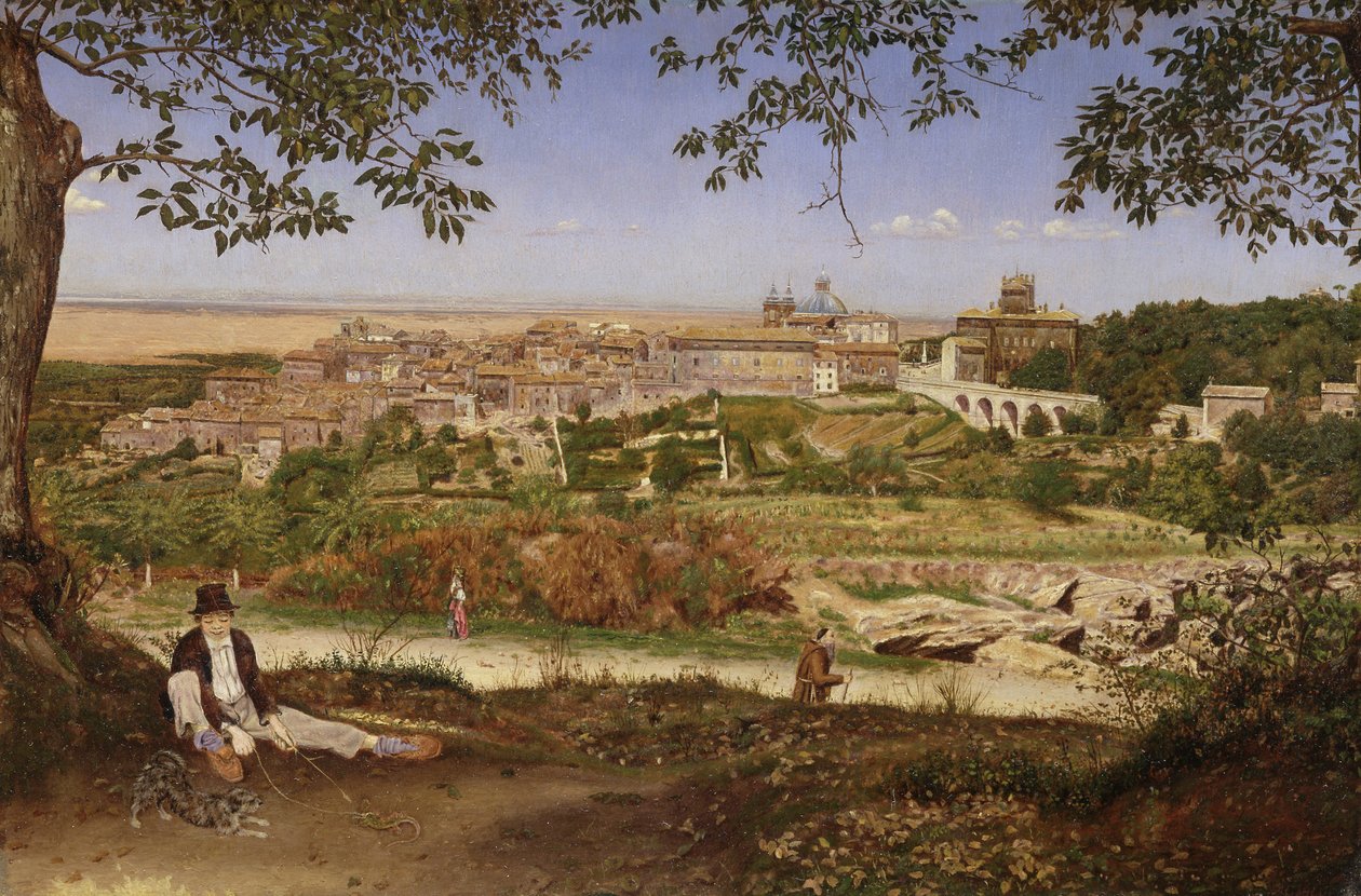 Ariccia, poblíž Říma, Itálie od John William Inchbold