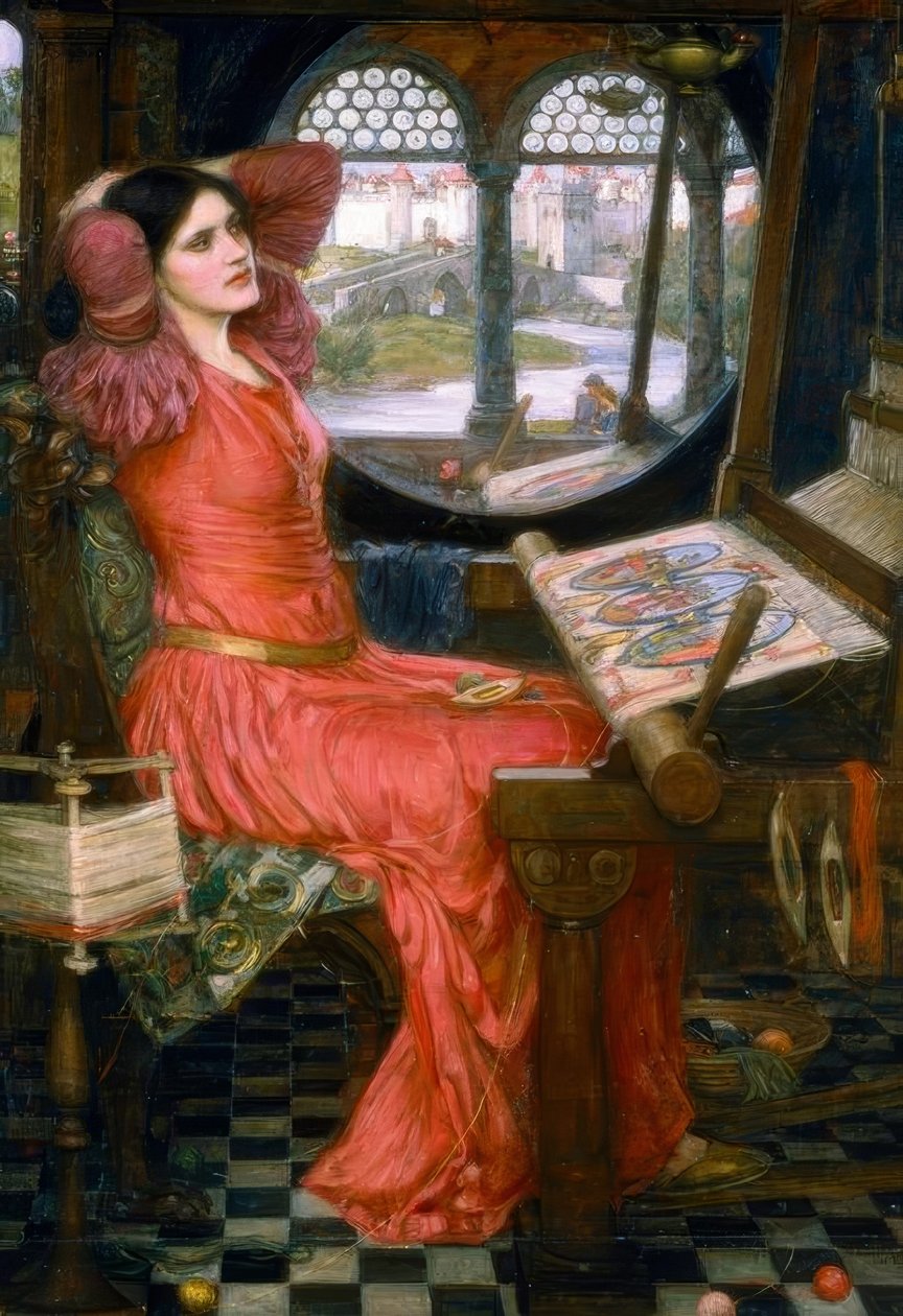 Paní ze Shalott od John William Waterhouse