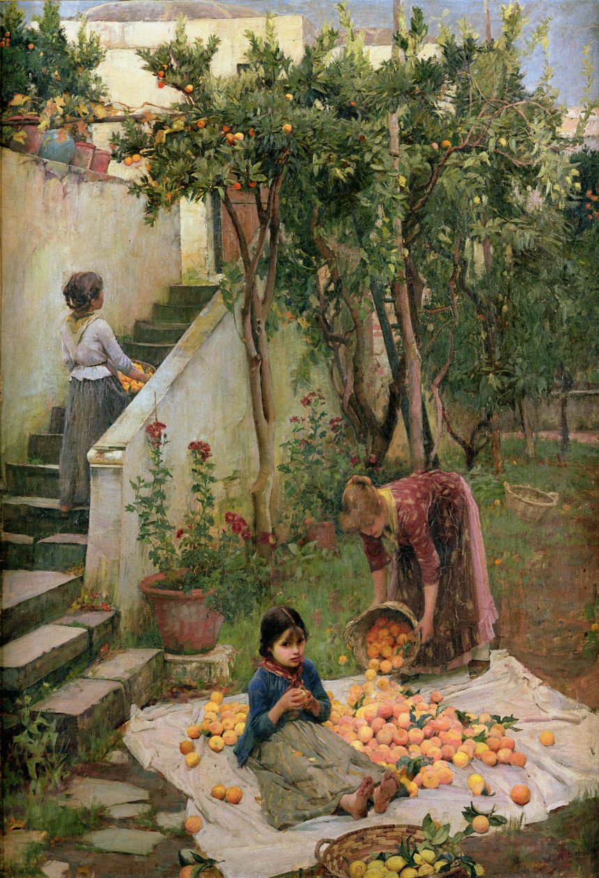 Sběrači pomerančů od John William Waterhouse
