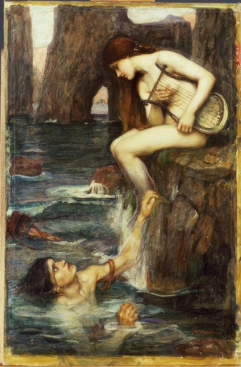 Siréna od John William Waterhouse