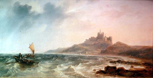 Bamburský hrad od John Wilson Carmichael