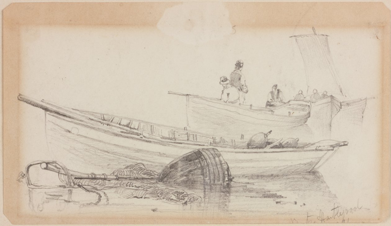 Lodě a bójky - Hartlepool od John Wilson Carmichael