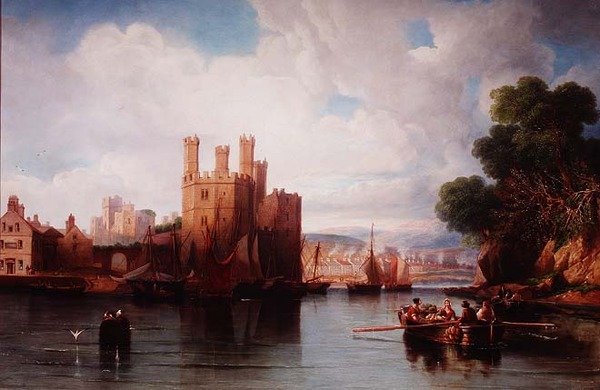 Zámek Caernarvon od John Wilson Carmichael