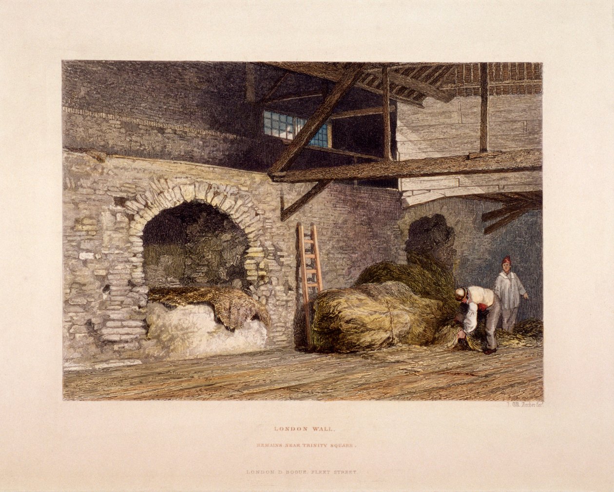 Trinity Square, Londýn, 1851 od John Wykeham Archer