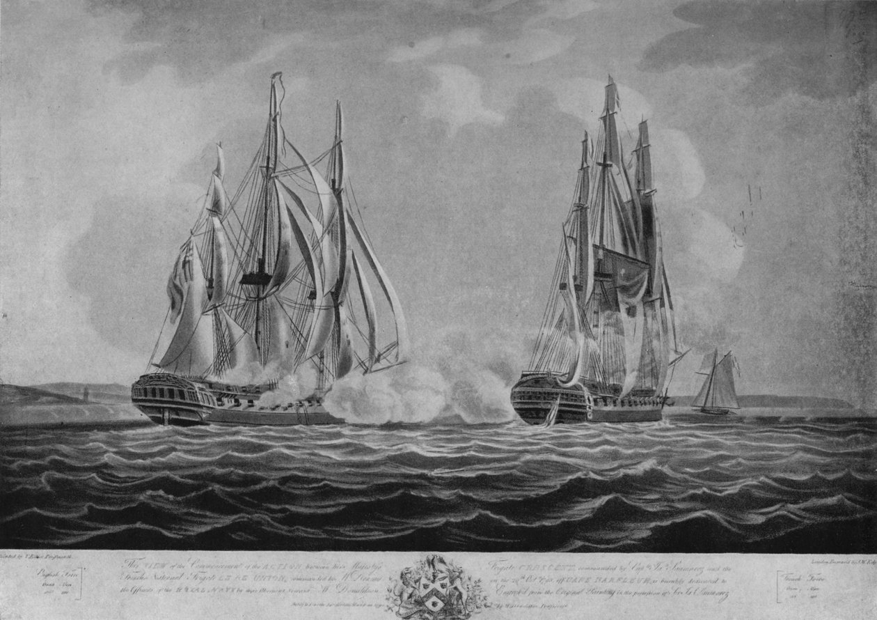 Capture of the Reunion, c1794 od John william Edy