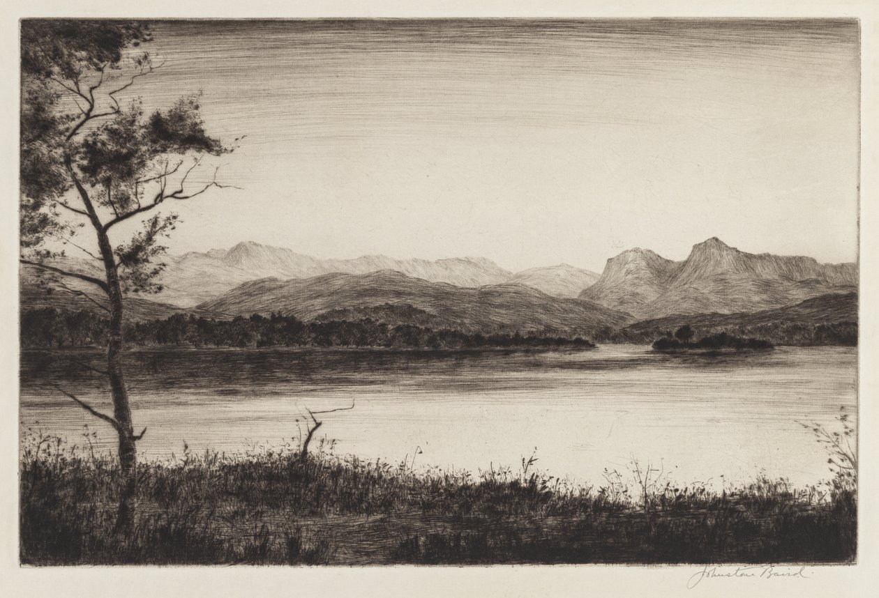 Langdale Pikes, Windermere od Johnstone Baird