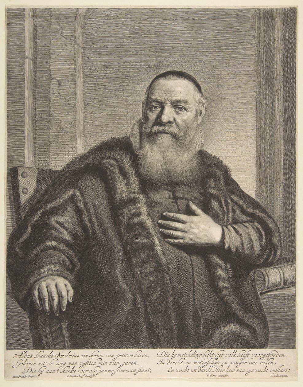 Portrét Eleazora Swalmiuse.n.d. od Jonas Suyderhoef