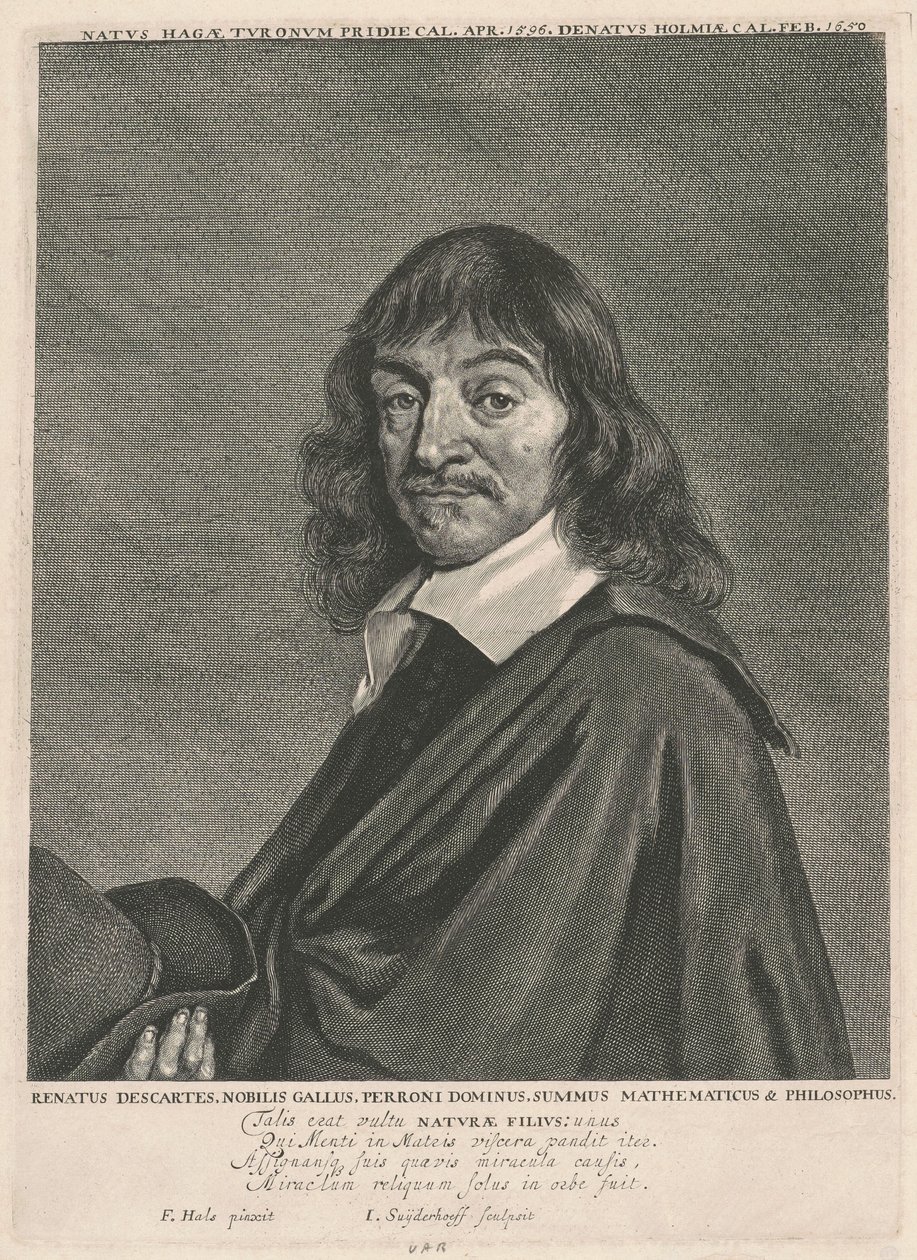René Descartes od Jonas Suyderhoff, after Frans Hals