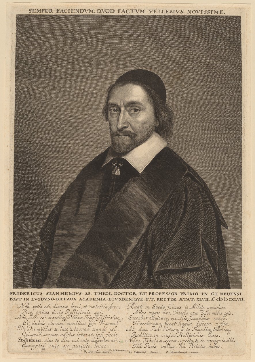 Frederick Spanheim od Jonas Suyderhoff after Pieter Dubordieu
