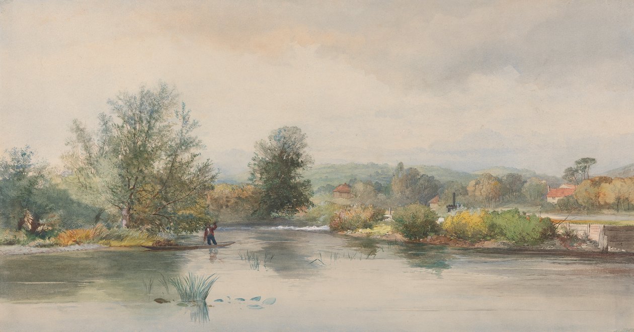 Punt on a River od Jonathan Needham
