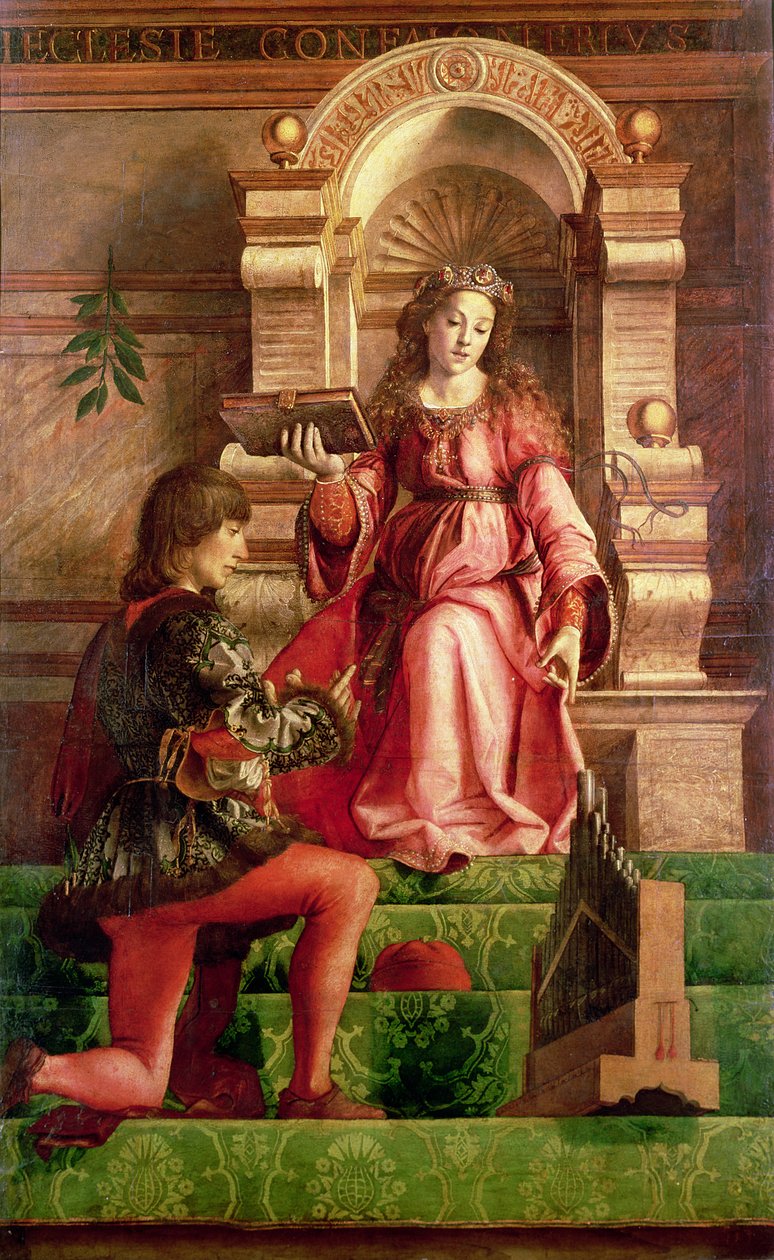 Hudba, kolem roku 1480 od Joos van Gent