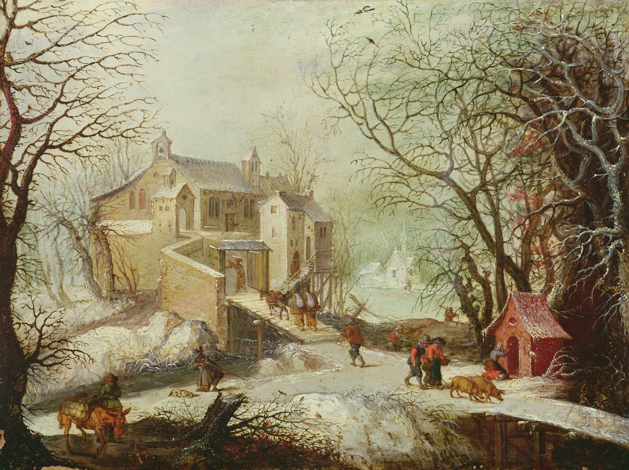 Zimní krajina od Joos or Josse de Momper