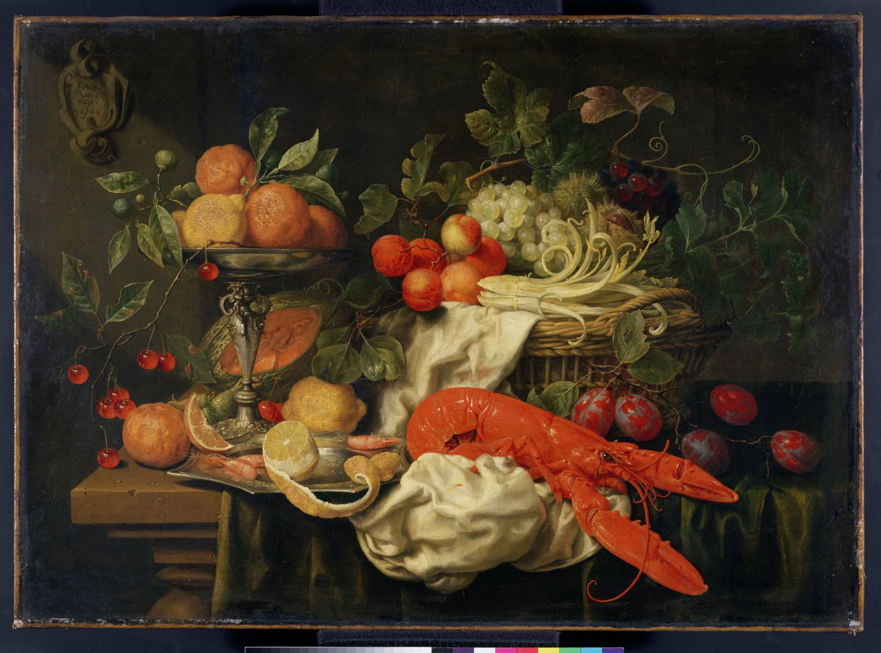 Zátiší s humrem, 1660 od Joris van Son
