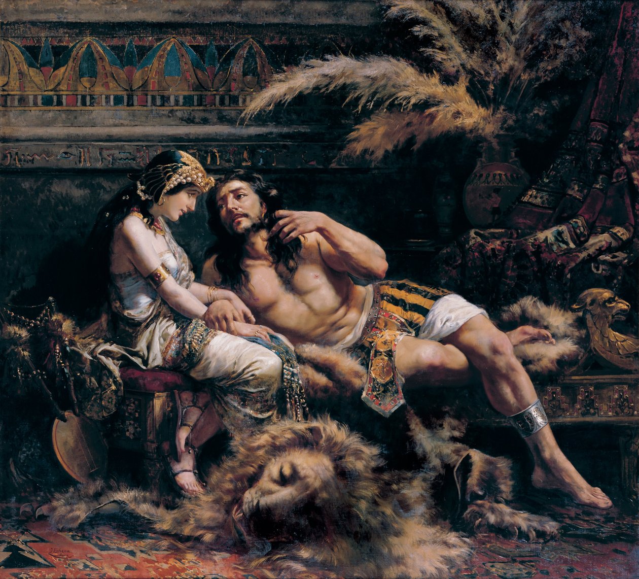 Samson a Delilah od José de Echenagusía