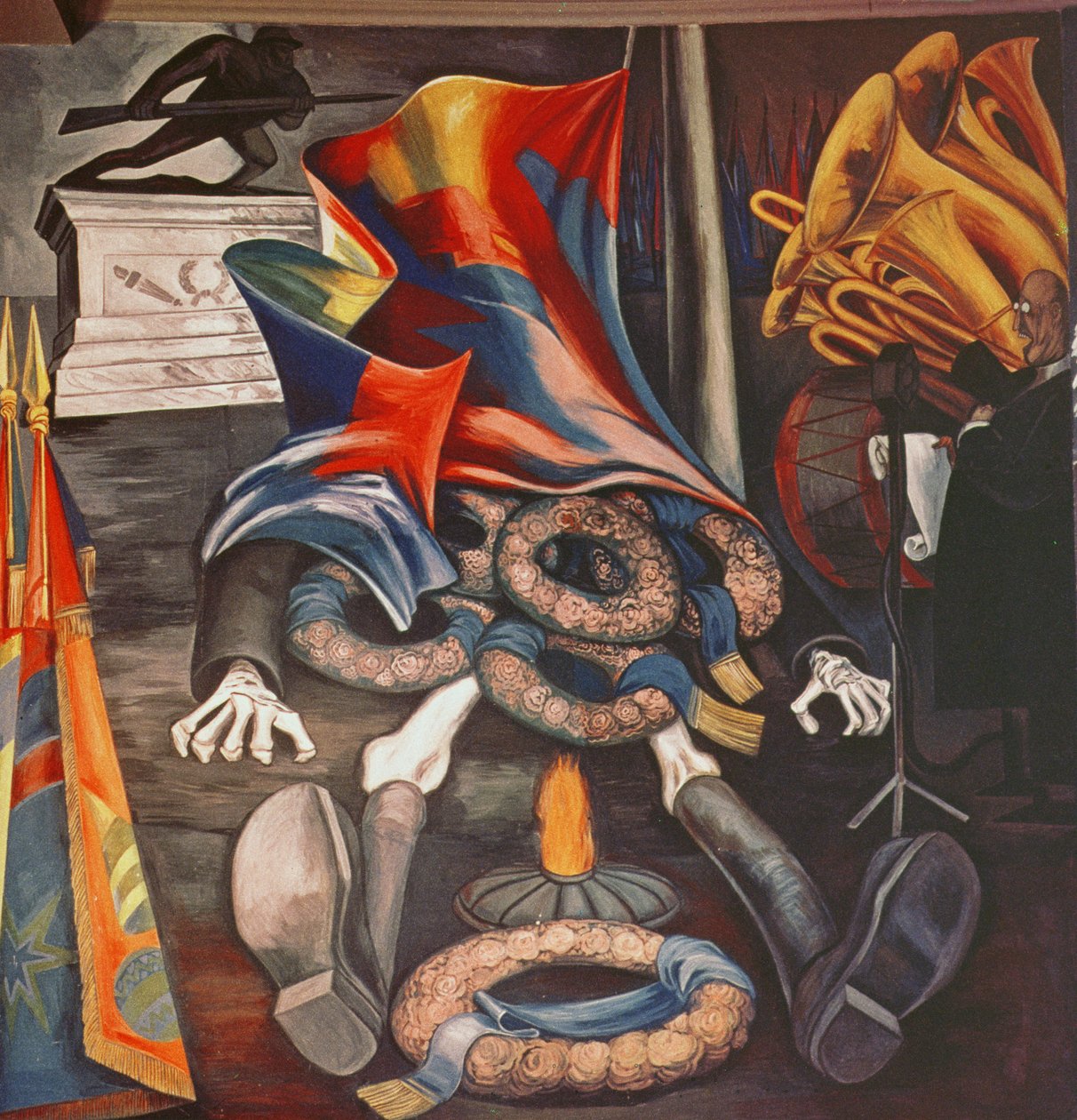 Moderní lidská oběť od José Clemente Orozco