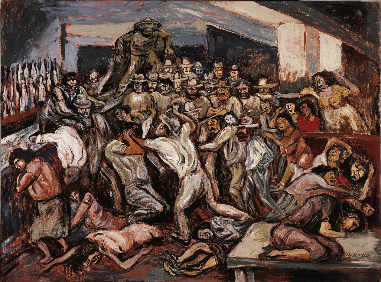 Hádka v kabaretu, 1944. od José Clemente Orozco