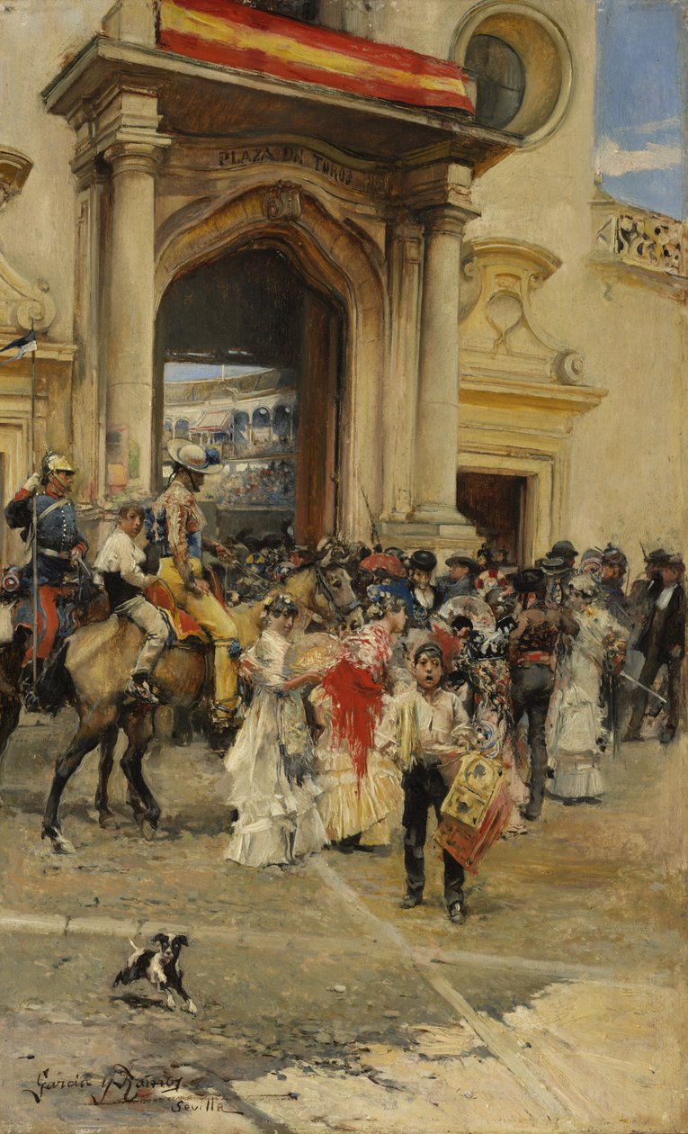 Mimo arénu, kolem roku 1880 od José García Ramos