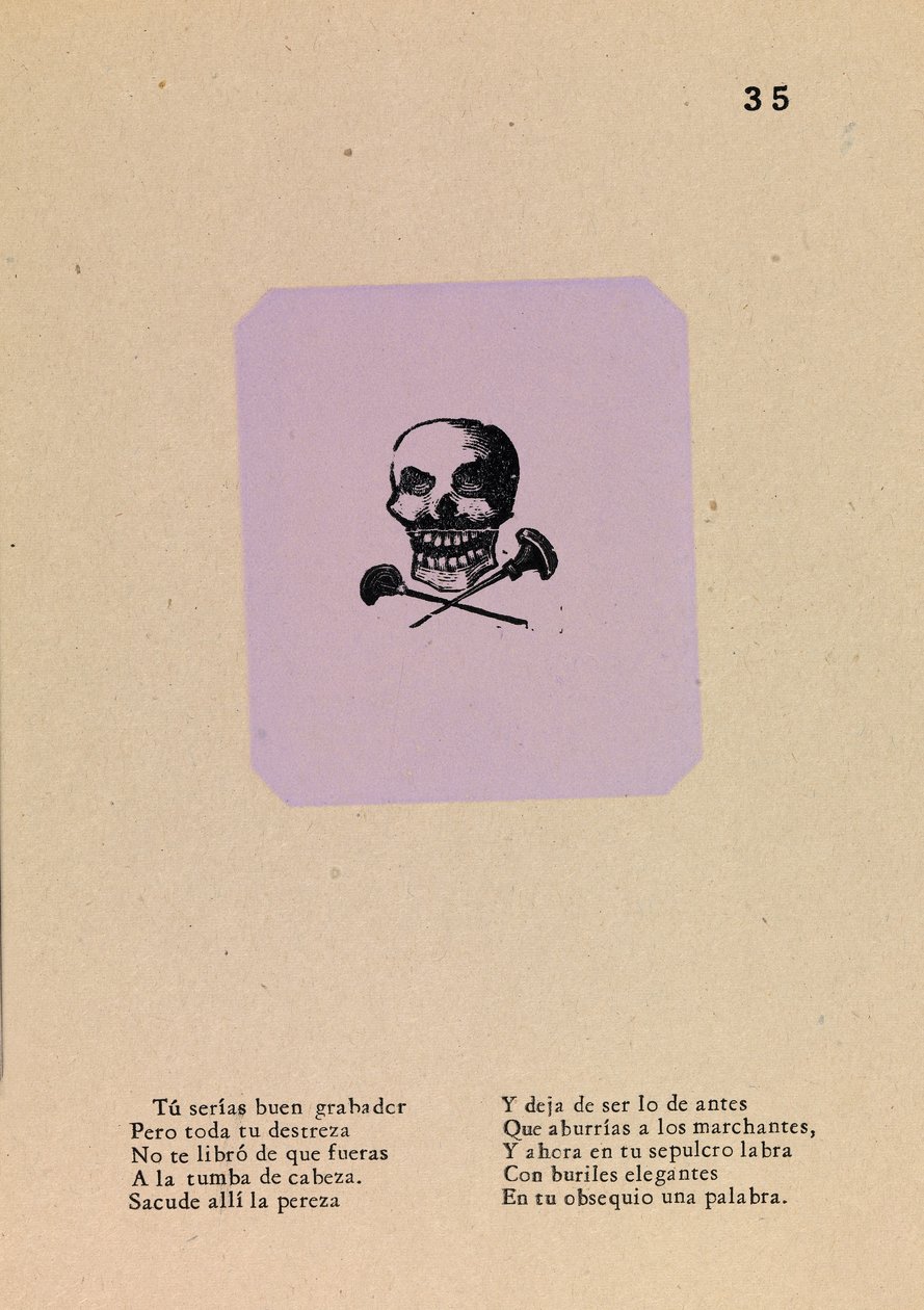 Kalavera rytce od José Guadalupe Posada