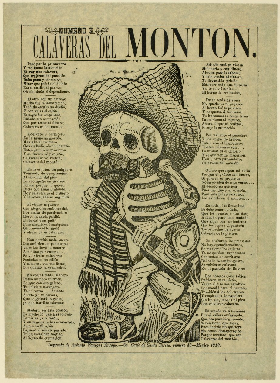 Kalavera mší, č. 2 od José Guadalupe Posada