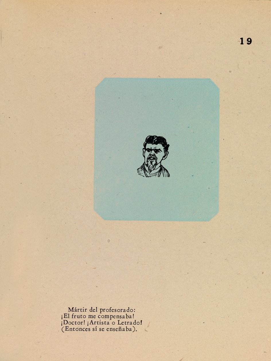 Portrét učitele od José Guadalupe Posada