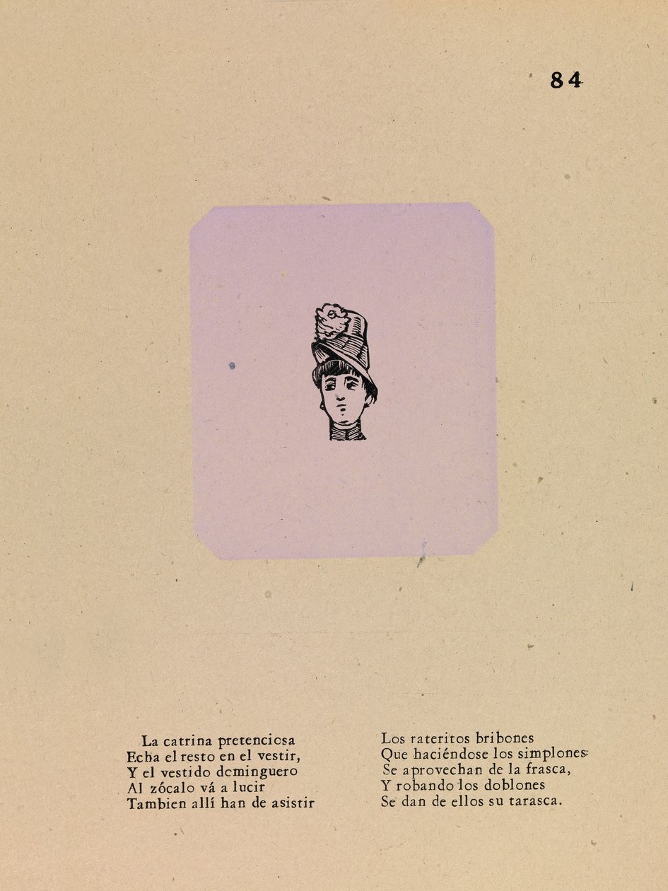 Namyšlená koketa od José Guadalupe Posada