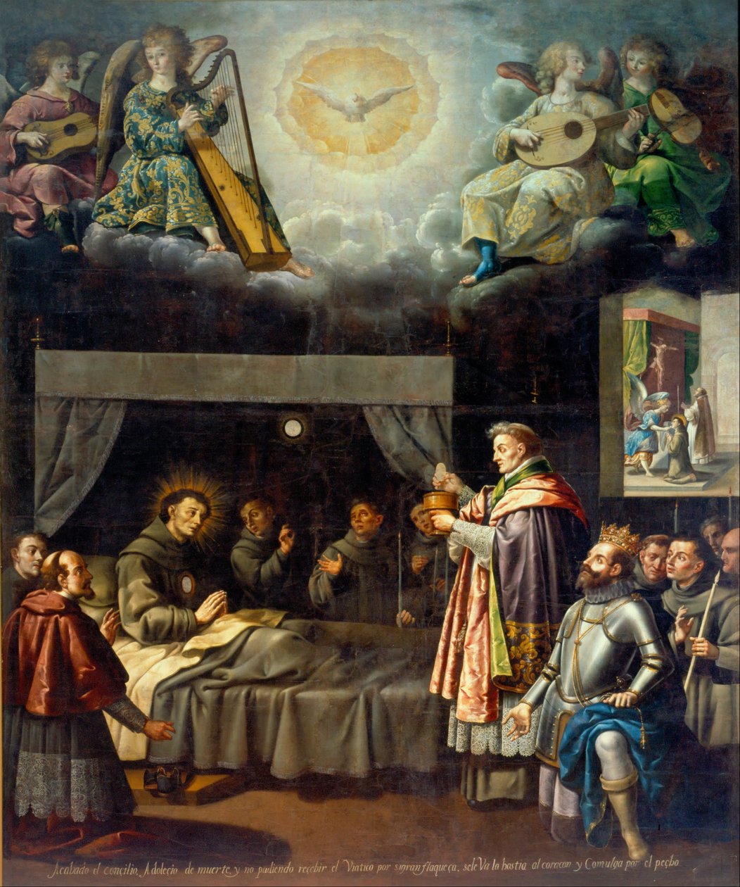 Poslední přijímání svatého Bonaventury od José Juárez