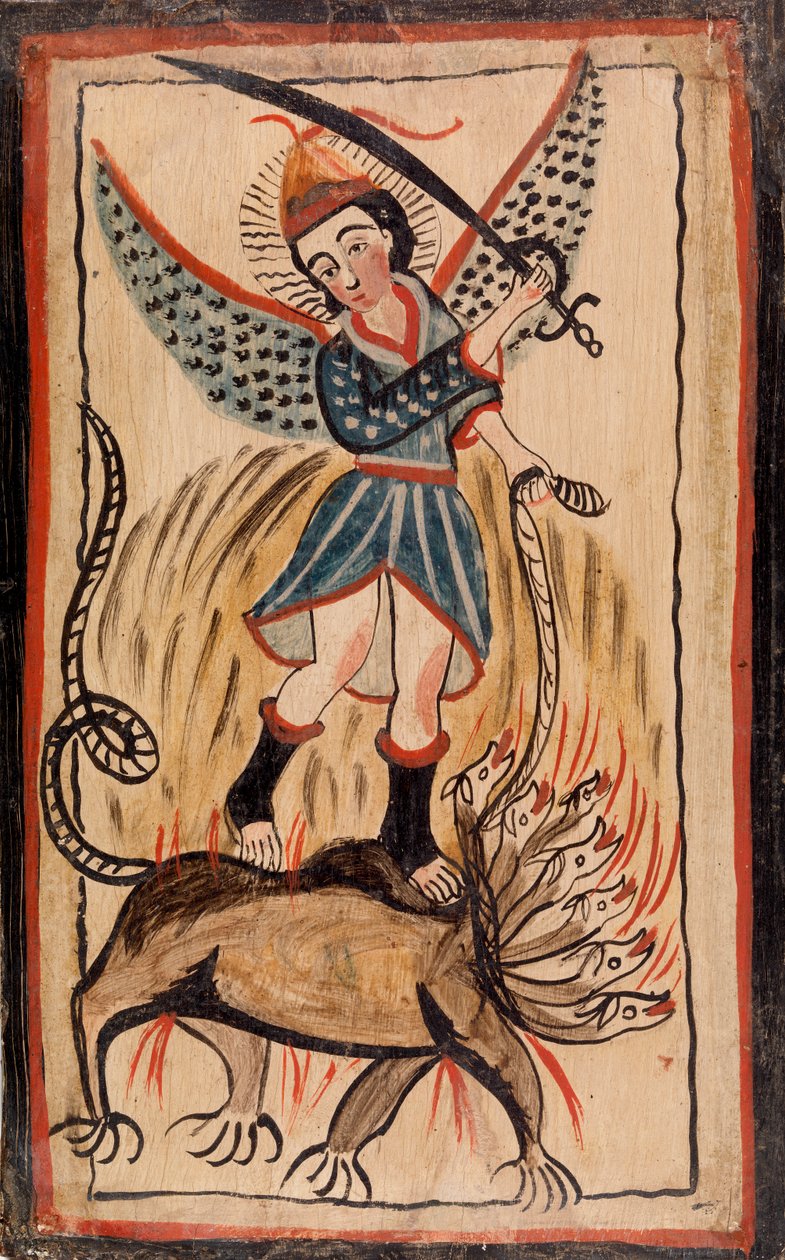Archanděl Saint Michael (San Miguel) od José Raphael Aragon