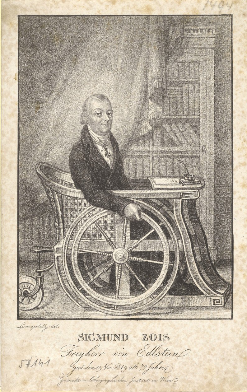 Portrét Žigy Zoise od Josef Lanzedelly