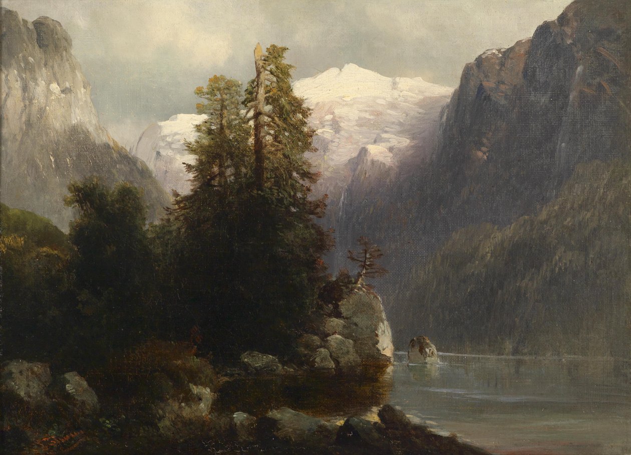 Pohled na jezero Gosau od Josef Thoma