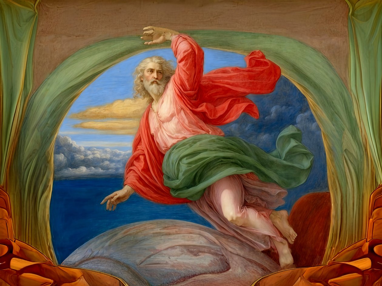A1_Genesis_02-Stvoření oblohy od Josef Johann Michel