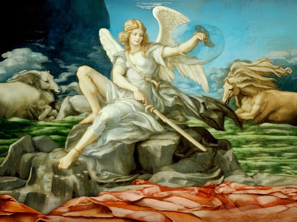 A2_Exodus_22_Mojžíšův pohřeb od Josef Johann Michel