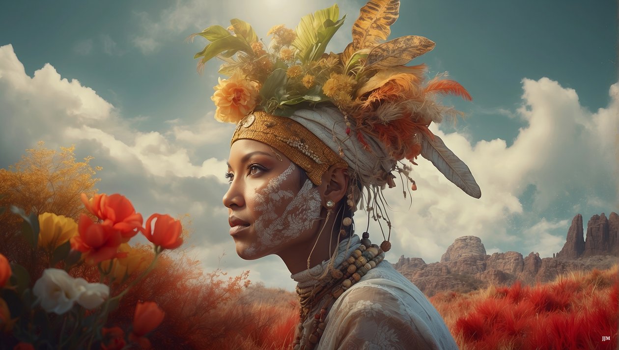 Dreamcore_dreamlike_scene-Aborigines_01 od Josef Johann Michel